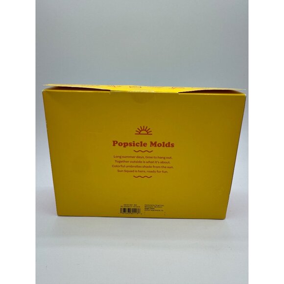 Sun Squad 2 Pack Plastic Popsicle Molds With Sticks BPA Free NEW - Picture 2 of 2